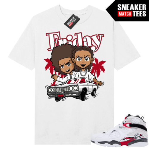 Jordan 8 Bugs Bunny Sneaker Match Tees White Friday Parody