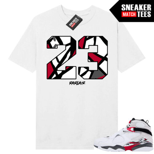Jordan 8 Bugs Bunny Sneaker Match Tees White Rare Air 23