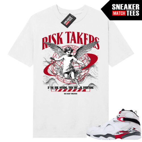 Jordan 8 Bugs Bunny Sneaker Match Tees White Risk Takers Worldwide