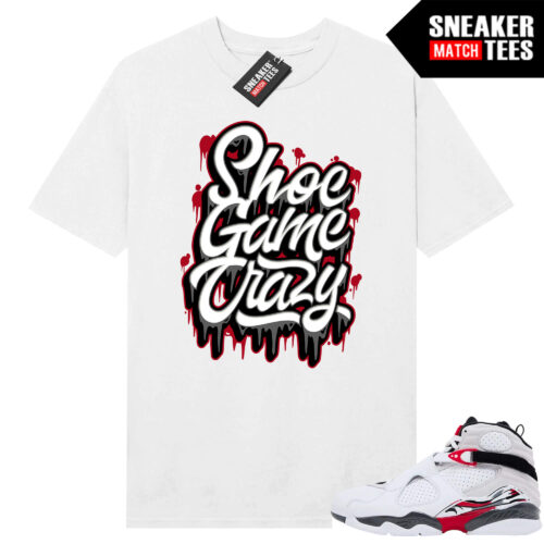 Jordan 8 Bugs Bunny Sneaker Match Tees White Shoe Game Crazy