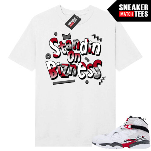 Jordan 8 Bugs Bunny Sneaker Match Tees White Standin On Bizness