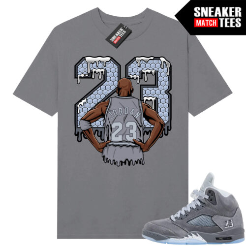 Wolf Grey 5s Sneaker Match Tees Wolf Grey T-shirt 23 is Back