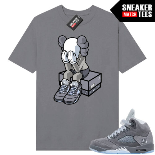 Wolf Grey 5s Sneaker Match Tees Wolf Grey T-shirt AJ5 Toy