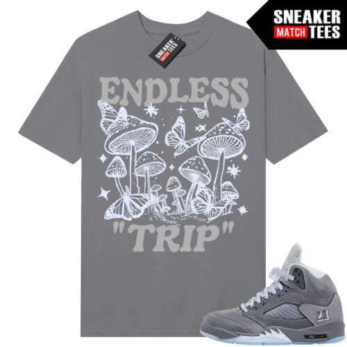Wolf Grey 5s Sneaker Match Tees Wolf Grey T-shirt Endless Trip