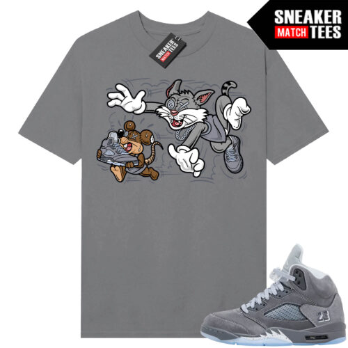 Wolf Grey 5s Sneaker Match Tees Wolf Grey T-shirt Finessed