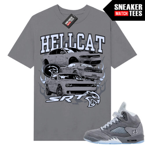 Wolf Grey 5s Sneaker Match Tees Wolf Grey T-shirt Hellcat