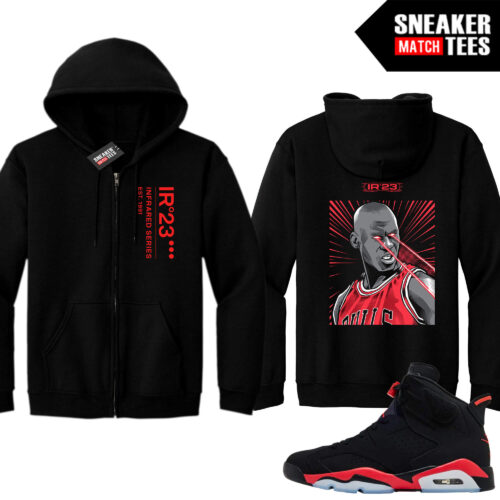Infrared 6s Reverse Sneaker Match Hoodies Black MJ Infrared