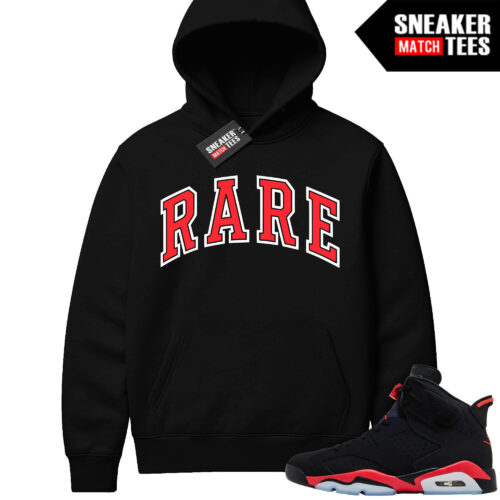 Infrared 6s Reverse Sneaker Match Hoodies Black RARE Arch Logo