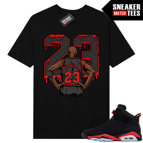 Infrared 6s Reverse Sneaker Match Tees Black 23 is Back