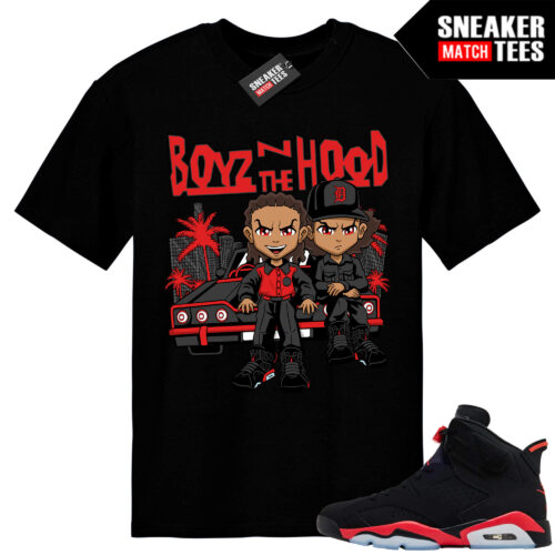 Infrared 6s Reverse Sneaker Match Tees Black Boondocks Boyz N The Hood Parody
