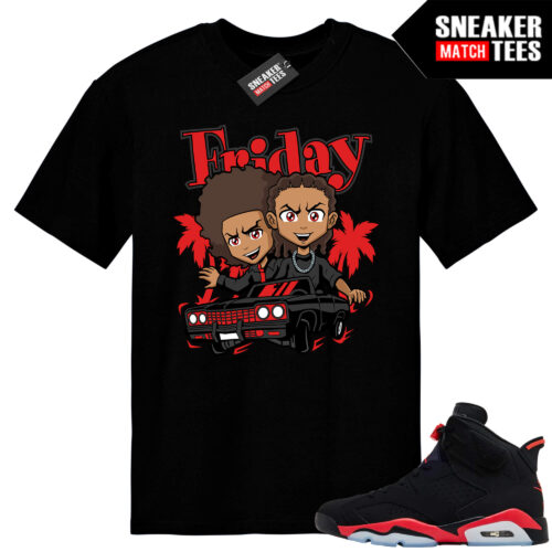 Infrared 6s Reverse Sneaker Match Tees Black Boondocks Friday Parody