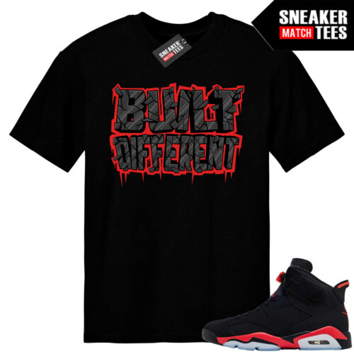 Infrared 6s Reverse Sneaker Match Tees Black Built Different