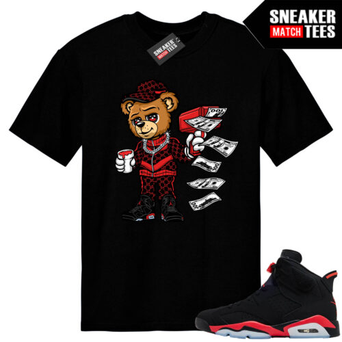 Infrared 6s Reverse Sneaker Match Tees Black Cash Canon Bear