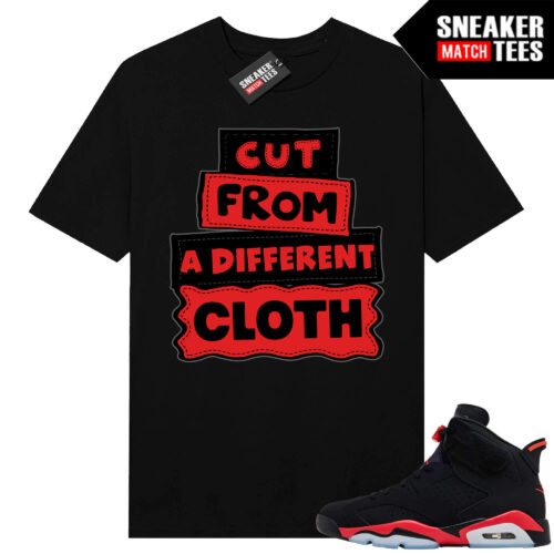 Infrared 6s Reverse Sneaker Match Tees Black Different Cloth