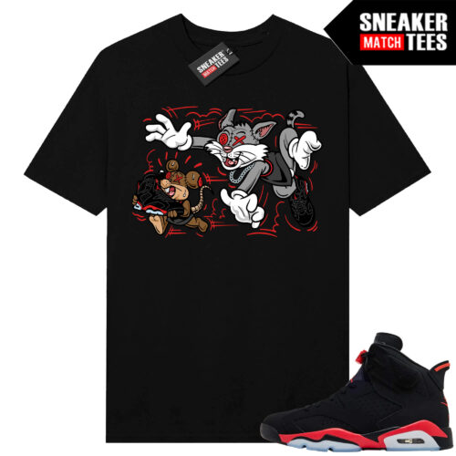 Infrared 6s Reverse Sneaker Match Tees Black Finessed