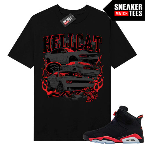 Infrared 6s Reverse Sneaker Match Tees Black Hellcat