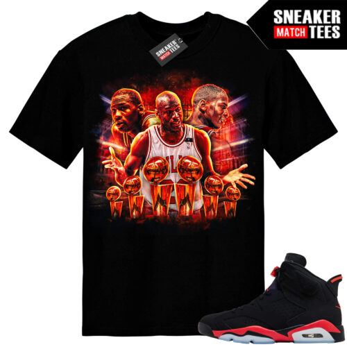 Infrared 6s Reverse Sneaker Match Tees Black MJ 6 Chips