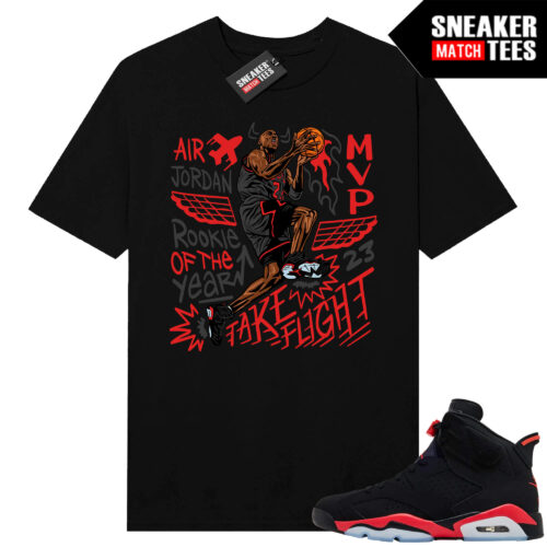 Infrared 6s Reverse Sneaker Match Tees Black MJ Take Flight