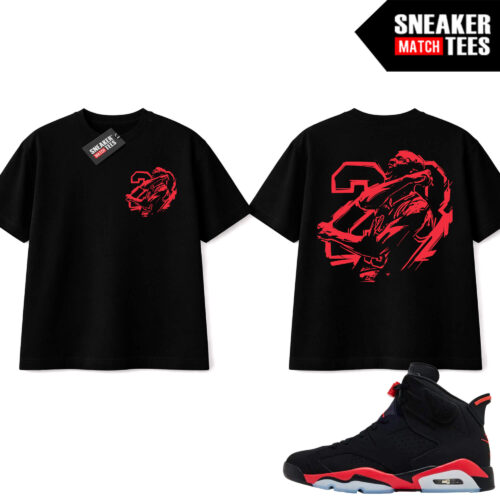 Infrared 6s Reverse Sneaker Match Tees Black MJ Victory