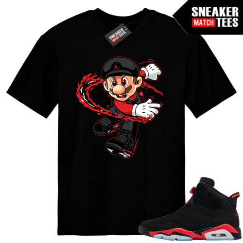 Infrared 6s Reverse Sneaker Match Tees Black Mario Infrared Kicks