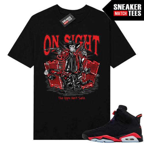 Infrared 6s Reverse Sneaker Match Tees Black On Sight