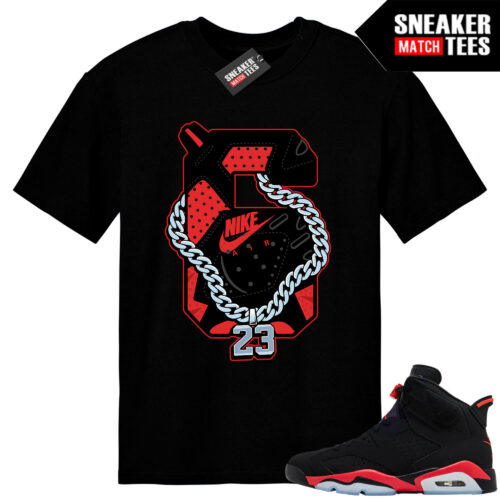 Infrared 6s Reverse Sneaker Match Tees Black Retro 6