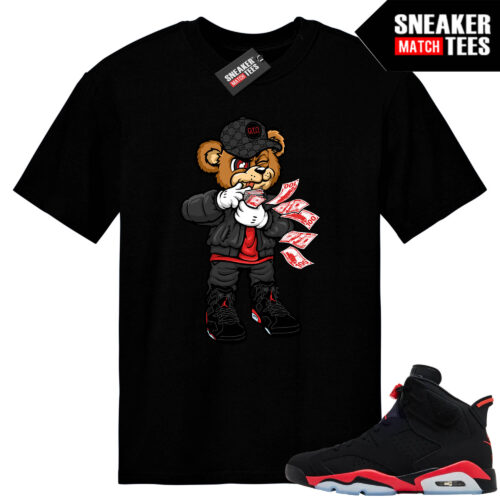 Infrared 6s Reverse Sneaker Match Tees Black Rich Bear