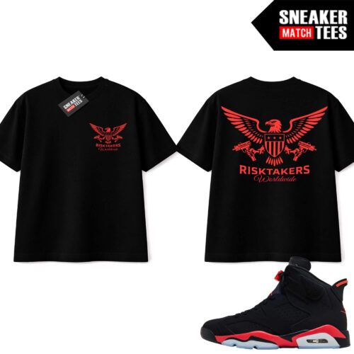 Infrared 6s Reverse Sneaker Match Tees Black Risktakers Strapped Eagle