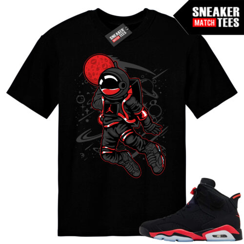 Infrared 6s Reverse Sneaker Match Tees Black Space Jam