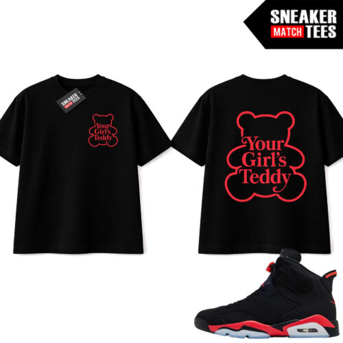 Infrared 6s Reverse Sneaker Match Tees Black Valentines Day Your Girls Teddy