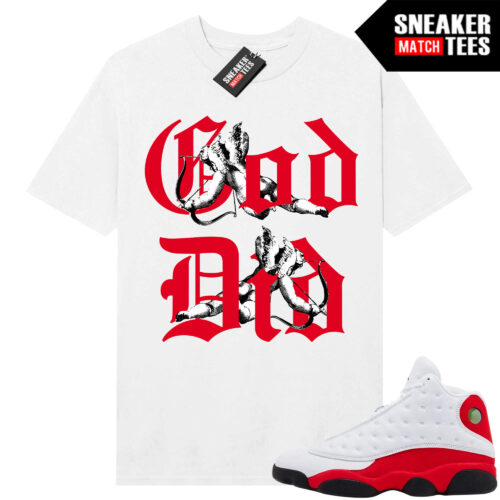 Jordan 13 Chicago Sneaker Match Tees White God did