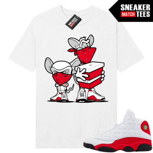 Jordan 13 Chicago Sneaker Match Tees White Sneaker Heist