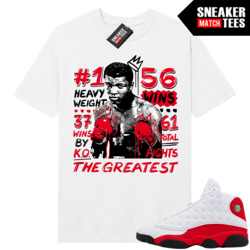 Jordan 13 Chicago Sneaker Match Tees White The Greatest
