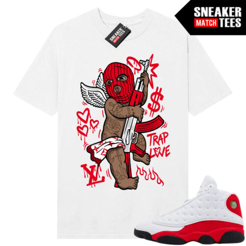 Jordan 13 Chicago Sneaker Match Tees White Trap Angel