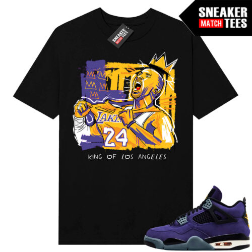 Lakers 4s Sneaker Match Tees Black Mamba Basquiat