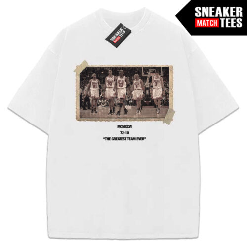 Chicago The Greatest Team Ever Men's White T-shirt 100% Cotton