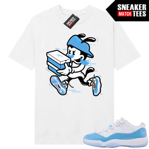 UNC 11 Low Sneaker Match Tees Shirt White Double Up