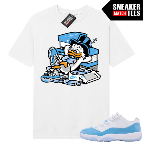 UNC 11 Low Sneaker Match Tees Shirt White Got My Bread Up