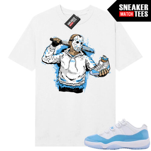 UNC 11 Low Sneaker Match Tees Shirt White Jason Cop