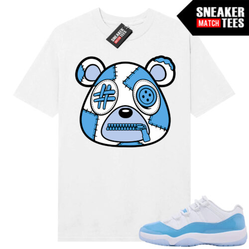 UNC 11 Low Sneaker Match Tees Shirt White Misunderstood Bear