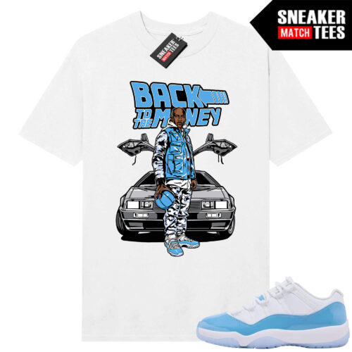 UNC 11 Low Sneaker Match Tees Shirt White Money Mike
