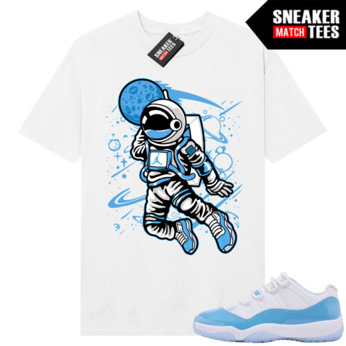 UNC 11 Low Sneaker Match Tees Shirt White Moonman Dunk