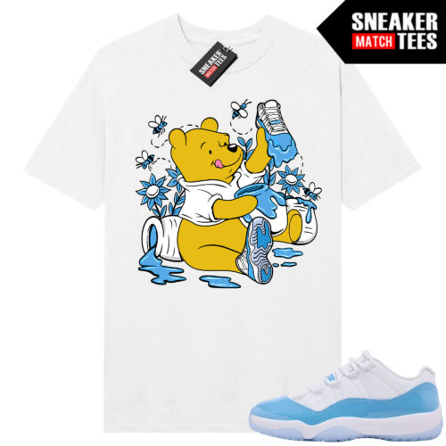 UNC 11 Low Sneaker Match Tees Shirt White New Shoe Drip