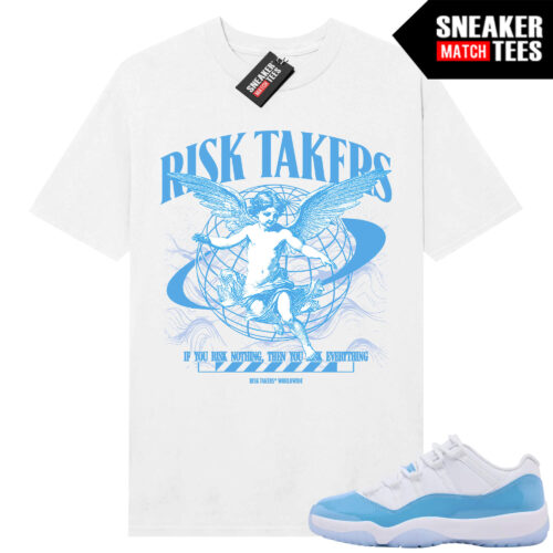 UNC 11 Low Sneaker Match Tees Shirt White Risktakers Worldwide