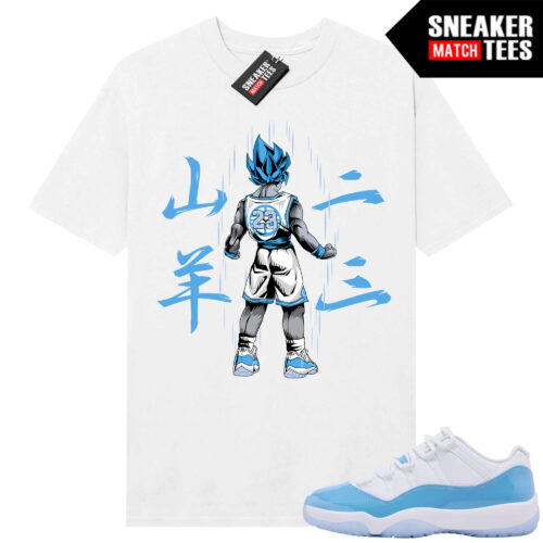 UNC 11 Low Sneaker Match Tees Shirt White Saiyan 23