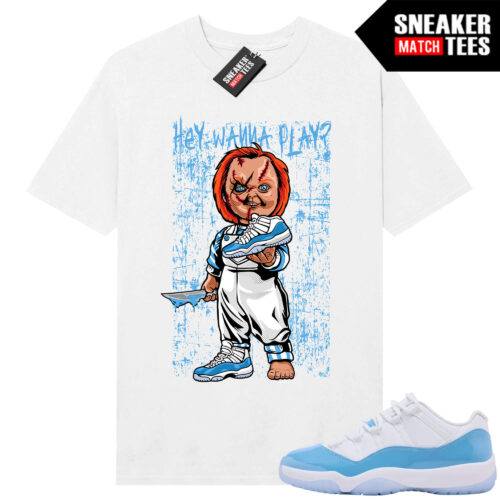 UNC 11 Low Sneaker Match Tees Shirt White Wanna Play
