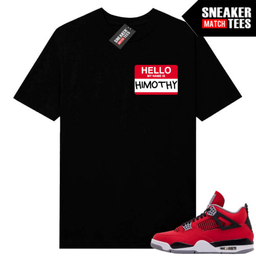 Toro Bravo 4s AJ4 Sneaker Match Tees Black HIMOTHY