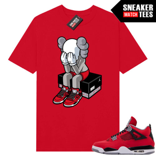 Toro Bravo 4s AJ4 Sneaker Match Tees Red AJ4 Toy