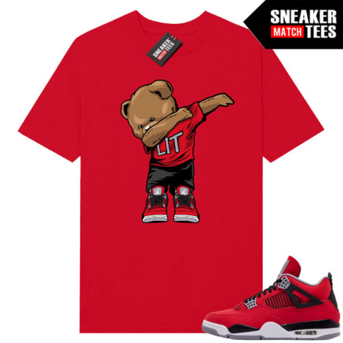 Toro Bravo 4s AJ4 Sneaker Match Tees Red Bear Dab