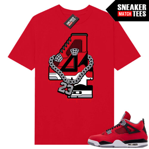Toro Bravo 4s AJ4 Sneaker Match Tees Red Big Retro 4